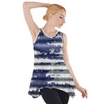 Metallic Rhythm Print Side Drop Tank Tunic