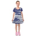 Kids  Short Sleeve Velvet Dress 