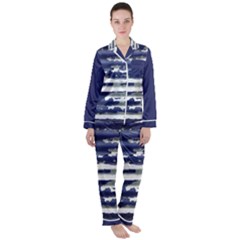 Women s Long Sleeve Satin Pajamas Set 