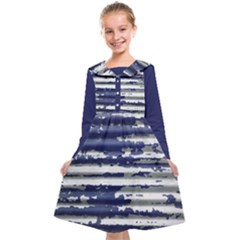 Metallic Rhythm Print Kids  Midi Sailor Dress from ArtsNow.com