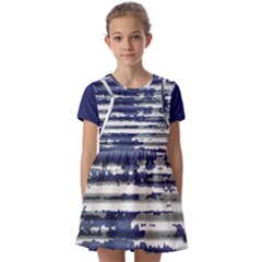 Kids  Short Sleeve Pinafore Style Dress 