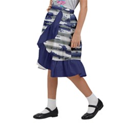 Kids  Ruffle Flared Wrap Midi Skirt 