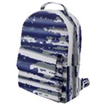 Metallic Rhythm Print Flap Pocket Backpack (Small)