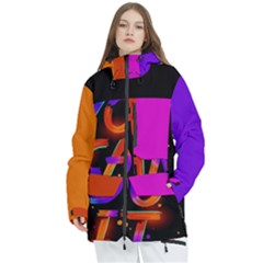 Women s Multi Pockets Zip Ski and Snowboard Waterproof Breathable Jacket 