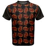 Fantasy skeleton dragon hand drawn motif pattern Men s Cotton T-Shirt