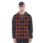 Fantasy skeleton dragon hand drawn motif pattern Men s Hooded Windbreaker