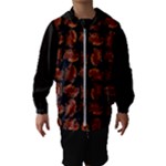 Fantasy skeleton dragon hand drawn motif pattern Kids  Hooded Windbreaker