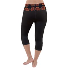 Lightweight Velour Capri Yoga Leggings 