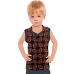 Fantasy skeleton dragon hand drawn motif pattern Kids  Sport Tank Top