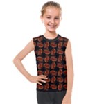 Fantasy skeleton dragon hand drawn motif pattern Kids  Mesh Tank Top