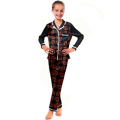 Kids  Satin Long Sleeve Pajamas Set 