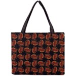 Fantasy Skeleton Dragon Hand Drawn Motif Seamless Pattern Bk Mini Tote Bag