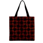 Fantasy Skeleton Dragon Hand Drawn Motif Seamless Pattern Bk Zipper Grocery Tote Bag