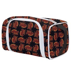 Fantasy Skeleton Dragon Hand Drawn Motif Seamless Pattern Bk Toiletries Pouch from ArtsNow.com