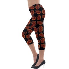 Lightweight Velour Capri Leggings  