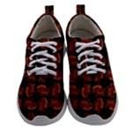 Fantasy Skeleton Dragon Hand Drawn Motif Seamless Pattern Bk Women Athletic Shoes