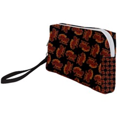 Fantasy Skeleton Dragon Hand Drawn Motif Seamless Pattern Bk Wristlet Pouch Bag (Small) from ArtsNow.com