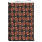 Fantasy Skeleton Dragon Hand Drawn Motif Seamless Pattern Bk 8  x 10  Softcover Notebook