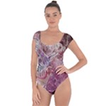 Hidden Heart Short Sleeve Leotard 