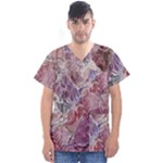 Hidden Heart Men s V-Neck Scrub Top