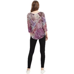 Chiffon Quarter Sleeve Blouse 