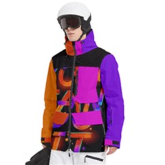 Men s Multi Pockets Zip Ski and Snowboard Waterproof Breathable Jacket 