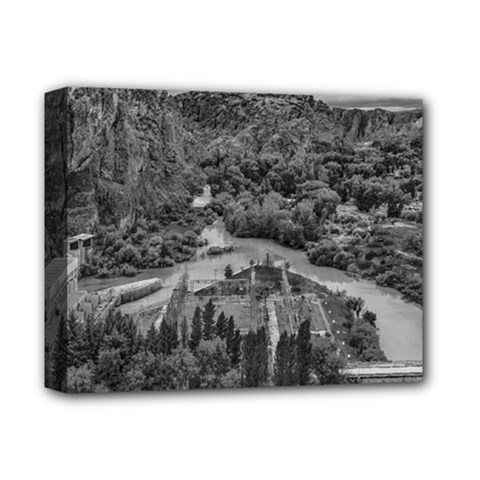 Florentino ameghino dam, chubut, argentina Deluxe Canvas 14  x 11  (Stretched) from ArtsNow.com