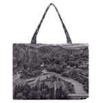 Florentino ameghino dam, chubut, argentina Zipper Medium Tote Bag