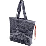 Florentino ameghino dam, chubut, argentina Drawstring Tote Bag