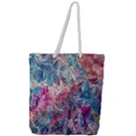 Blue Blend Full Print Rope Handle Tote (Large)