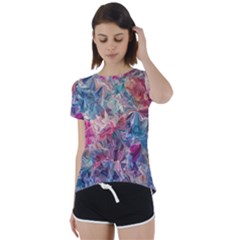 Short Sleeve Open Back T-Shirt 