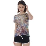 Mono Pour Blend  Short Sleeve Open Back T-Shirt