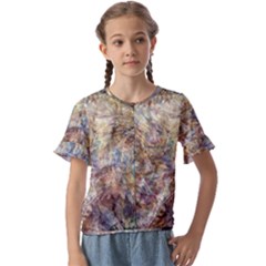 Kids  Cuff Sleeve Scrunch Bottom T-Shirt 