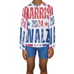 Kamala Harris 2024 Walz Kids  Long Sleeve Swimwear