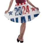 Kamala Harris 2024 Walz A-line Skater Skirt