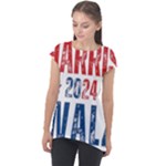 Kamala Harris 2024 Walz Cap Sleeve High Low Top