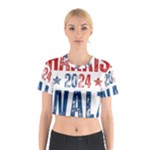 Kamala Harris 2024 Walz Cotton Crop Top