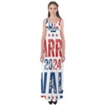 Kamala Harris 2024 Walz Empire Waist Maxi Dress