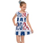 Kamala Harris 2024 Walz Kids  Cap Sleeve Dress