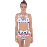 Kamala Harris 2024 Walz Bandaged Up Bikini Set 