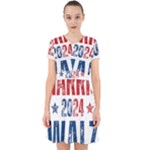 Kamala Harris 2024 Walz Adorable in Chiffon Dress