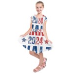 Kamala Harris 2024 Walz Kids  Short Sleeve Dress