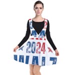 Kamala Harris 2024 Walz Plunge Pinafore Dress