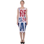 Kamala Harris 2024 Walz Sleeveless Pencil Dress