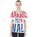 Kamala Harris 2024 Walz V-Neck Dolman Drape Top