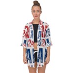 Kamala Harris 2024 Walz Open Front Chiffon Kimono