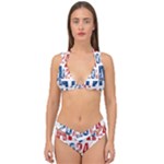 Kamala Harris 2024 Walz Double Strap Halter Bikini Set