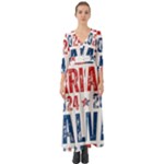 Kamala Harris 2024 Walz Button Up Boho Maxi Dress