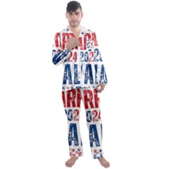 Men s Long Sleeve Satin Pajamas Set 