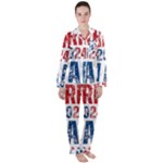 Kamala Harris 2024 Walz Women s Long Sleeve Satin Pajamas Set	